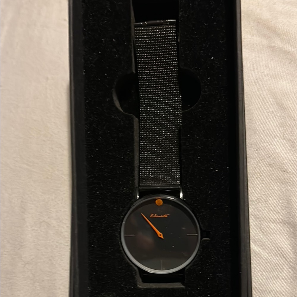 Classic Elements Black and Orange Women's Watch